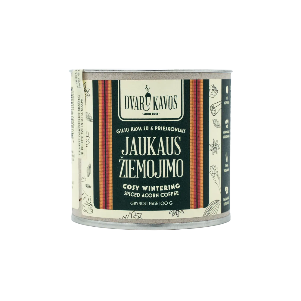 jaukaus žiemojimo | gilių kava su prieskoniais jaukaus žiemojimo | gilių kava su prieskoniais